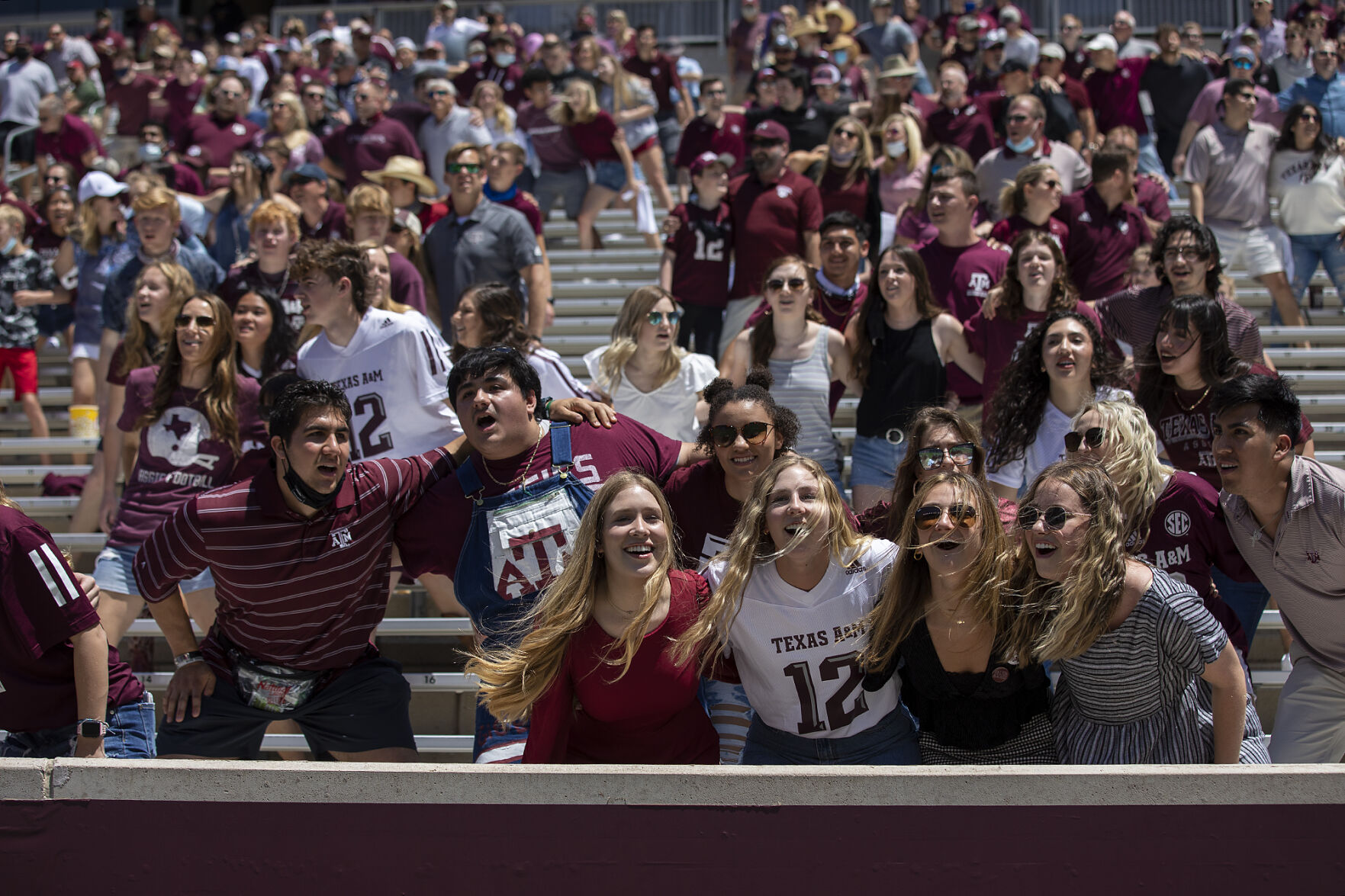 Maroon & White